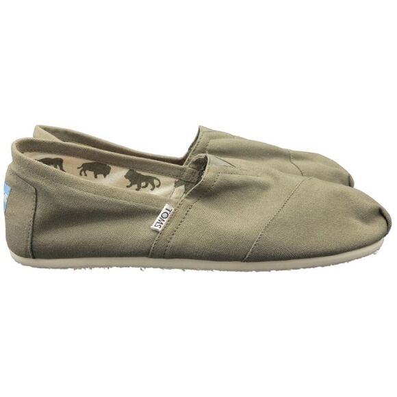 TOMS Men's Olive Slip-on Shoes NWOT - Picture 1 of 6